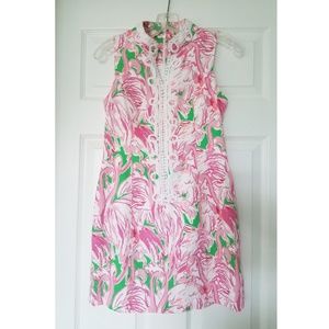Lily Pulitzer Palmetto Pink Flamingo Shift Dress